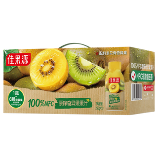 佳果源 100%NFC奇异果汁 250g*10瓶 手提礼盒