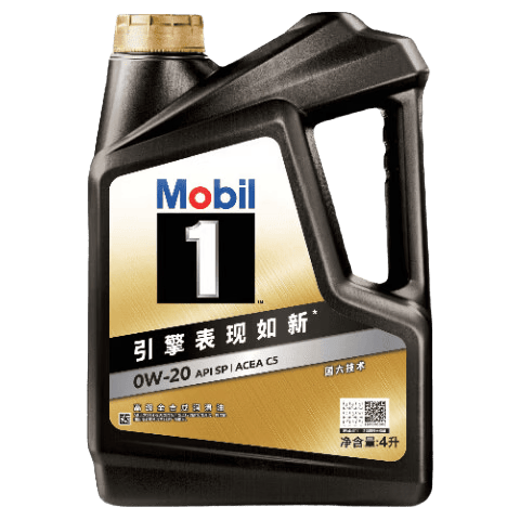 美孚1号 黑金系列 全合成汽机油 0W-20 SP 4L