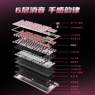 CHERRY樱桃 MX8.3 三模无线 花瓣轴 繁花 机械键盘