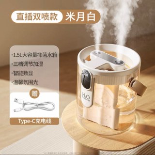 Nshi 空气加湿器小型2025新款家用静音卧室孕妇婴儿专室内宿舍学生用客厅大喷雾客厅办公室桌面迷你便携大雾量