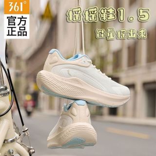百亿补贴：361° 摇摇女鞋运动鞋跑步2026夏季新款网面透气轻便跑鞋减震运动鞋