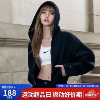 NIKE 运动内衣女中度支撑MED SPT BRA运动内衣DX6822-100白M