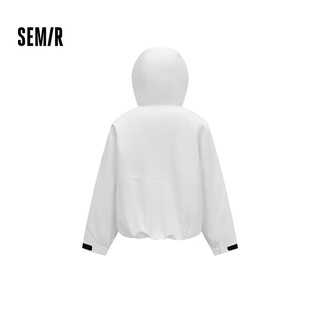 森马 2024冬白鸭绒连帽羽绒服 本白 XL