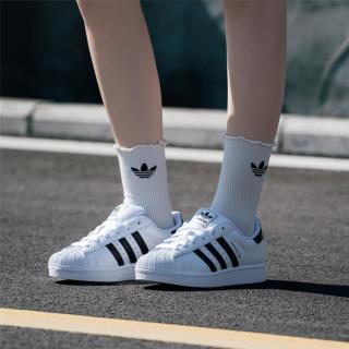 adidas 三叶草 男鞋女鞋低帮板鞋贝壳头训练健身耐磨运动时尚潮流户外日常休闲鞋