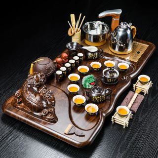 八闽德凯 大气高级茶具套装高端实木茶盘茶台茶道泡茶壶杯高档配件家用新疆