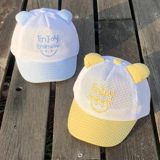 婴儿帽子夏季薄款婴幼儿遮阳帽男宝宝女儿童防晒棒球鸭舌帽夏透气