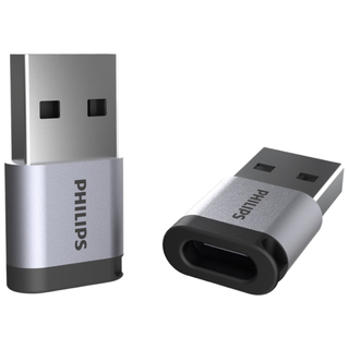 飞利浦 USB3.2转Type-C转接头 10Gbps速率 转换器