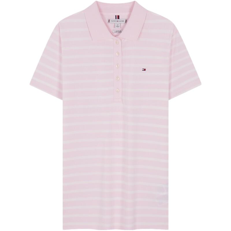 TOMMY HILFIGER 女士珠地网眼短袖POLO衫