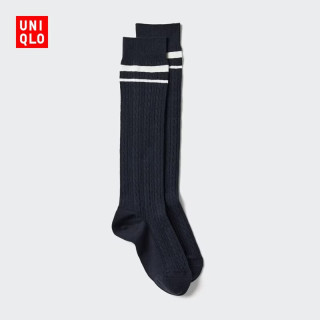 优衣库 HEATTECH高筒袜女装袜子480733 69 藏青色 S /M/23～25 cm
