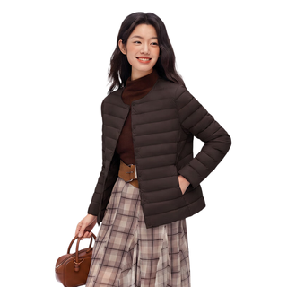 雅鹿 轻薄保暖 紫色 2XL 女士羽绒服