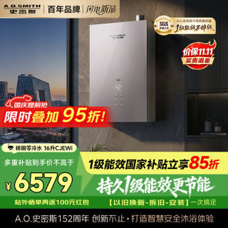 史密斯 JSLQ28-CJEWi 一级能效零冷水 16L 燃气热水器