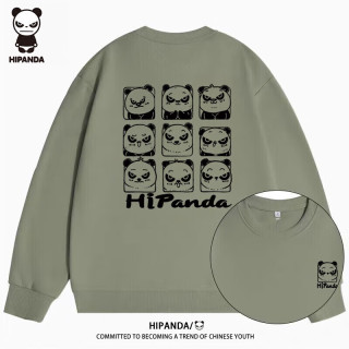 HIPANDA 卫衣男2026春夏九宫拼图印花情侣款潮牌宽松时尚外套浅豆绿XL