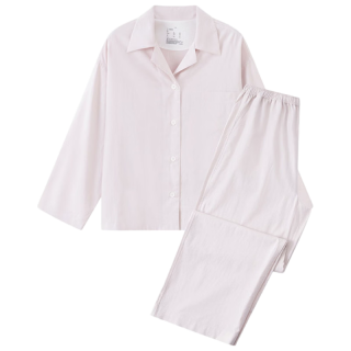 無印良品 MUJI 莱赛尔棉 女式长袖 睡衣套装