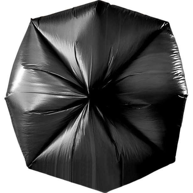 云蕾 背心式垃圾袋 黑色 50*60cm 150只 单面1丝