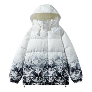雪中飞 新款情侣款时尚简约短款羽绒服保暖抗寒休闲舒适 白色|8162 2XL 185/100A