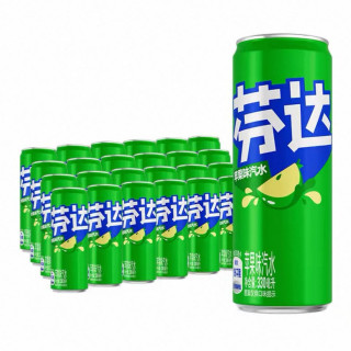 88VIP：可口可乐 芬达碳酸饮料有糖苹果味 330ml*24罐整箱