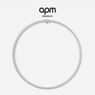 APM Monaco 白色Tennis 情侣锁骨链