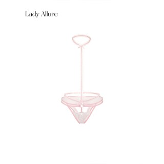 LADYALLURE 「LA」Amy·桃色支配｜温柔纯欲性感蕾丝挂脖内搭氛围感女士内裤