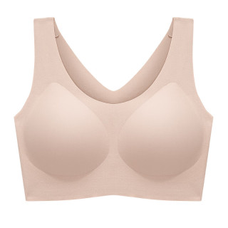 Glambody MAGIC NATURAL LINE 云朵无痕内衣女士无尺码bra一片式胸罩大胸显小固定杯文胸682368 甜杏仁 均码 （适合 85-130斤）