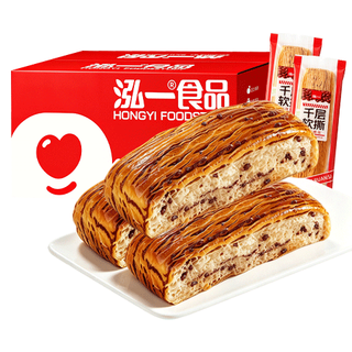 泓一 千层软撕面包 红豆味 452g