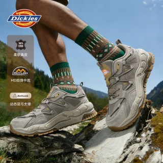 Dickies 男鞋春季新款复古百搭低帮鞋户外耐磨休闲增高厚底老爹鞋