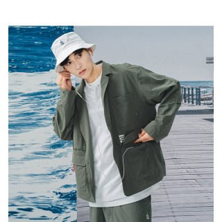 nautica white sail nautica 白帆日系复古无性别休闲廓形西服夹克JW2151
