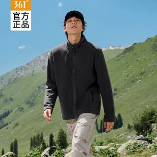 百亿补贴：361° 抓绒衣男春秋2026新款加绒冲锋内胆上衣保暖摇粒绒男运动外套