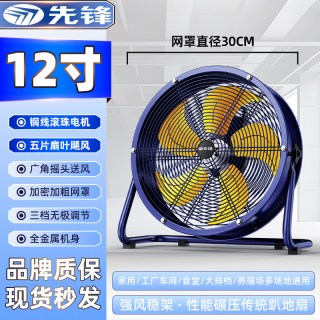 先锋 工业风扇趴地扇手提风机大功率电风扇轴流风机落地扇强力风机