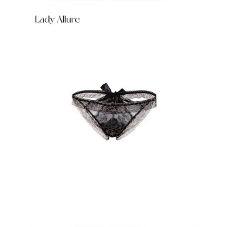 LADYALLURE 「LA」禁欲豹纹lady丨情人节系列*性感印花镂空蕾丝透气欧美内裤