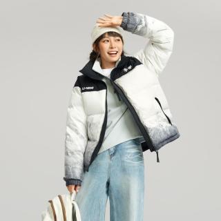 李宁 火锅羽绒服丨短款羽绒服远红外保暖科技男女情侣上衣短运动服