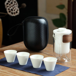 旅行茶具套装便携式远山快客杯个人专用随身包户外功夫茶杯泡茶壶