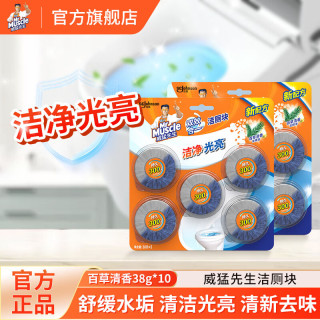 威猛先生洁厕宝38g蓝泡泡洁厕块洁厕灵厕所马桶清洁除异味 超市同款 38g*10块