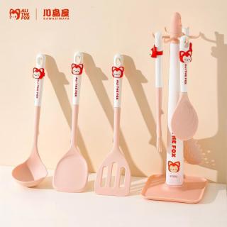 KAWASIMAYA 阿狸联名 硅胶锅铲套装汤勺漏勺炒菜铲子耐高温食品级 硅胶饭勺
