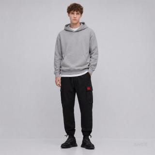 BOSS 男士休闲裤 棉质面料 直筒宽松