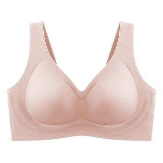 婷美 无痕内衣女3D软支撑无钢圈背心式文胸聚拢收副乳调整型胸罩
