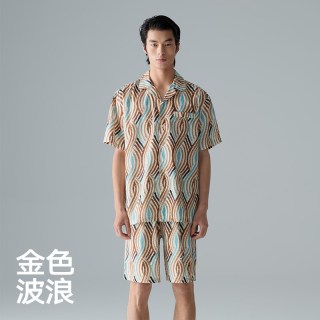 88VIP：海澜之家 夏季男士冰丝凉感家居服2026轻奢度假系列短袖短裤可外穿