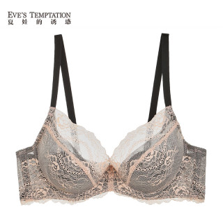 Eve's Temptation 大胸显小胸内衣女蕾丝薄款聚拢大码文胸防下垂收副乳秋