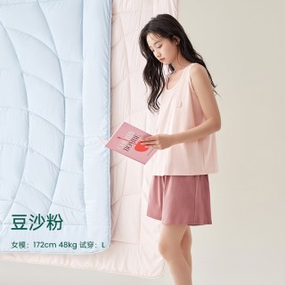 安之伴 背心情侣睡衣夏季纯棉简约加大码无袖男女家居服