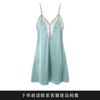 EMMA ROSE EMMAROSE春夏大码女士家居服胖mm宽松吊带睡裙子性感蕾丝睡衣薄款