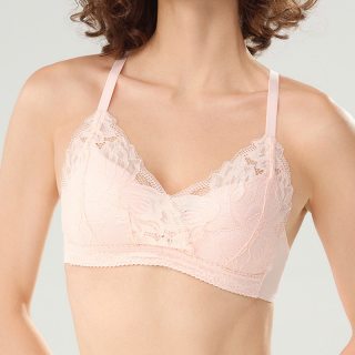 88VIP：舒雅 女士蕾丝无钢托轻薄亲肤内衣文胸BRA23627B