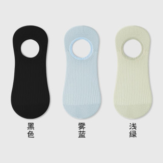 俞兆林 袜子女春夏季薄款网眼船袜不掉跟防滑浅口隐形袜夏天透气无骨短袜