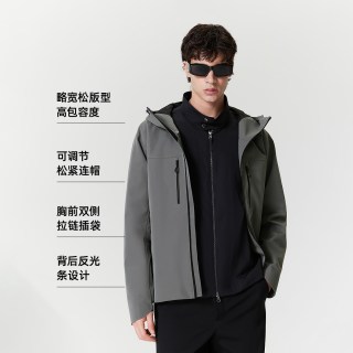 88VIP：杰克琼斯 男士单层硬壳夹克外套  E00烟熏珍珠 175/96A/M