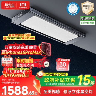 邦先生 M66CPRO 电动晾衣架 离线语音+除菌版 2.2m 灰