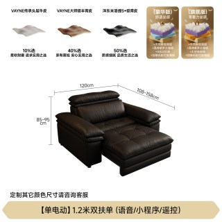 FA SA DI HOUSEHOLD 巨无霸沙发客厅电动伸缩功能慵懒超深坐宽懒人沙发床直排