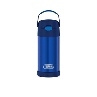 THERMOS 膳魔师 FUNTAINER 真空隔热 蓝色 355ml 吸管儿童水瓶