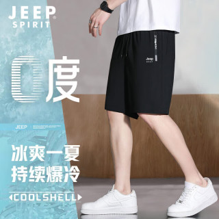 JEEP SPIRIT 运动裤男夏季透气五分裤男宽松速干休闲裤男健身短裤子男 2195