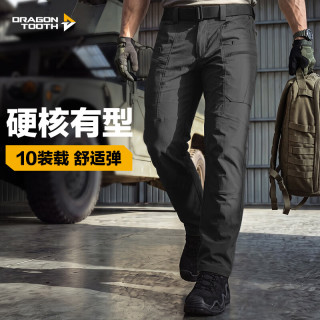 龙牙 二代战锋战术裤加强版 软壳直筒工装裤 极夜黑 31