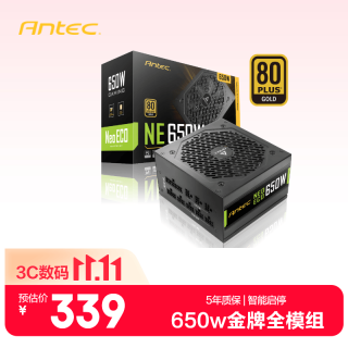 安钛克 NE650 金牌全模组 650W 电脑电源