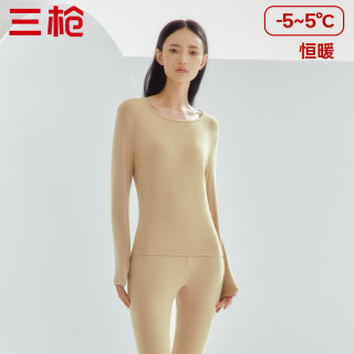 三枪 男女士 煦棉3A抗菌保暖内衣套装