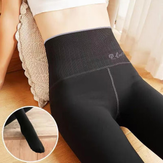 FOURDATRY 春秋款水光裤光腿神器女裸感自然美腿塑型加绒加厚打底裤黑色丝袜